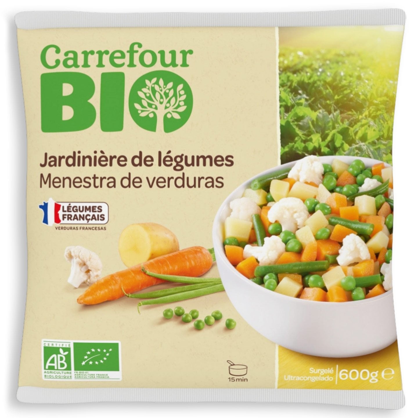 Mix de legume Carrefour Bio 600g