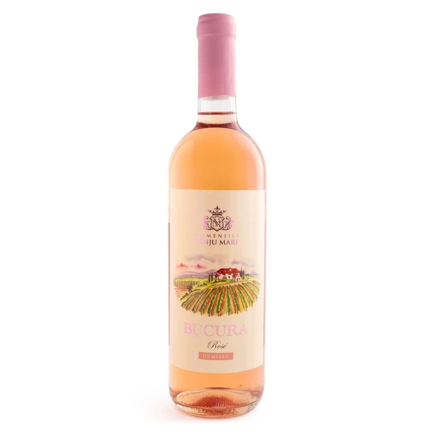 Vin rose sec Domenii Fetească Neagră, 0.75L