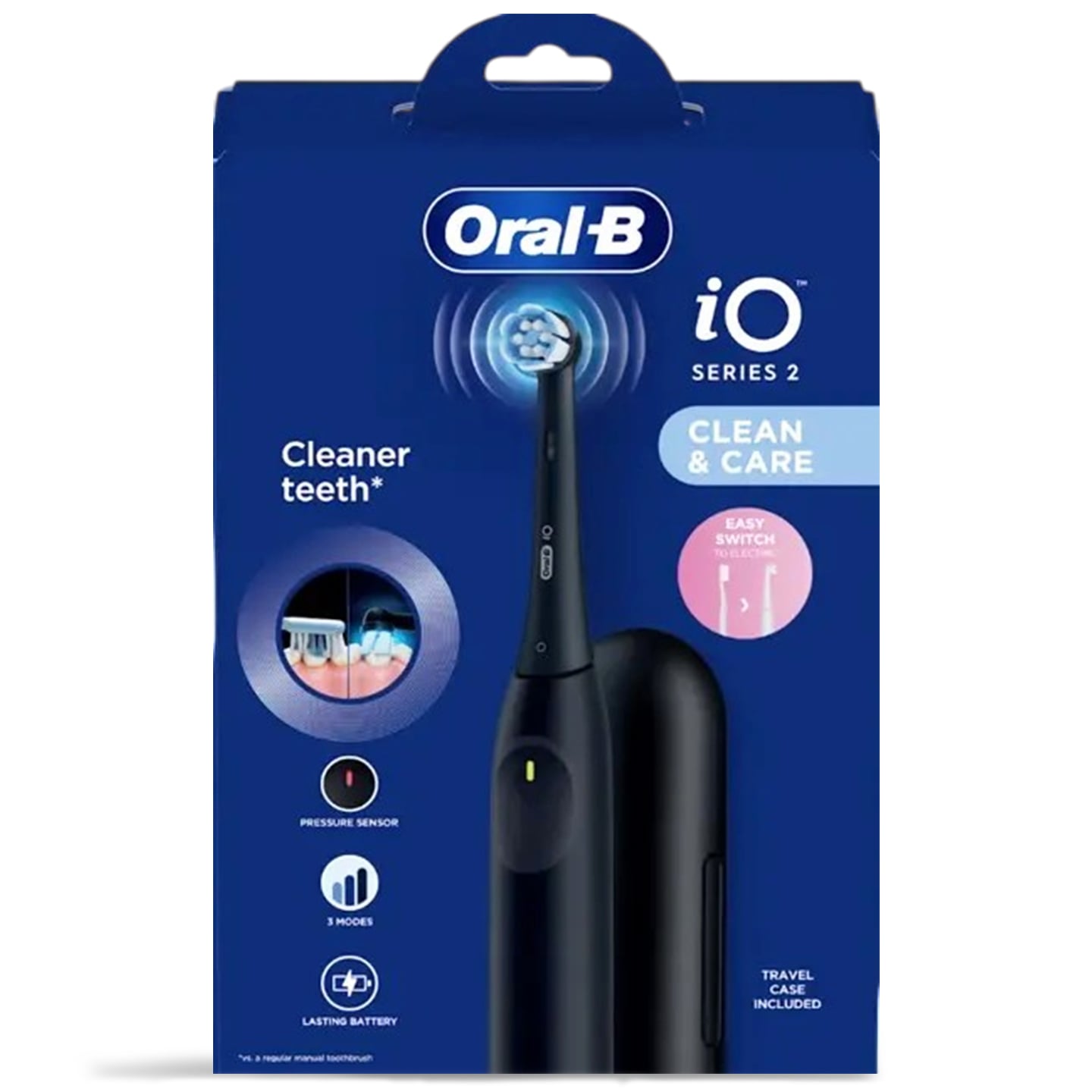 Periuță de dinți electrică iO2 negru, Oral-B 1 buc.