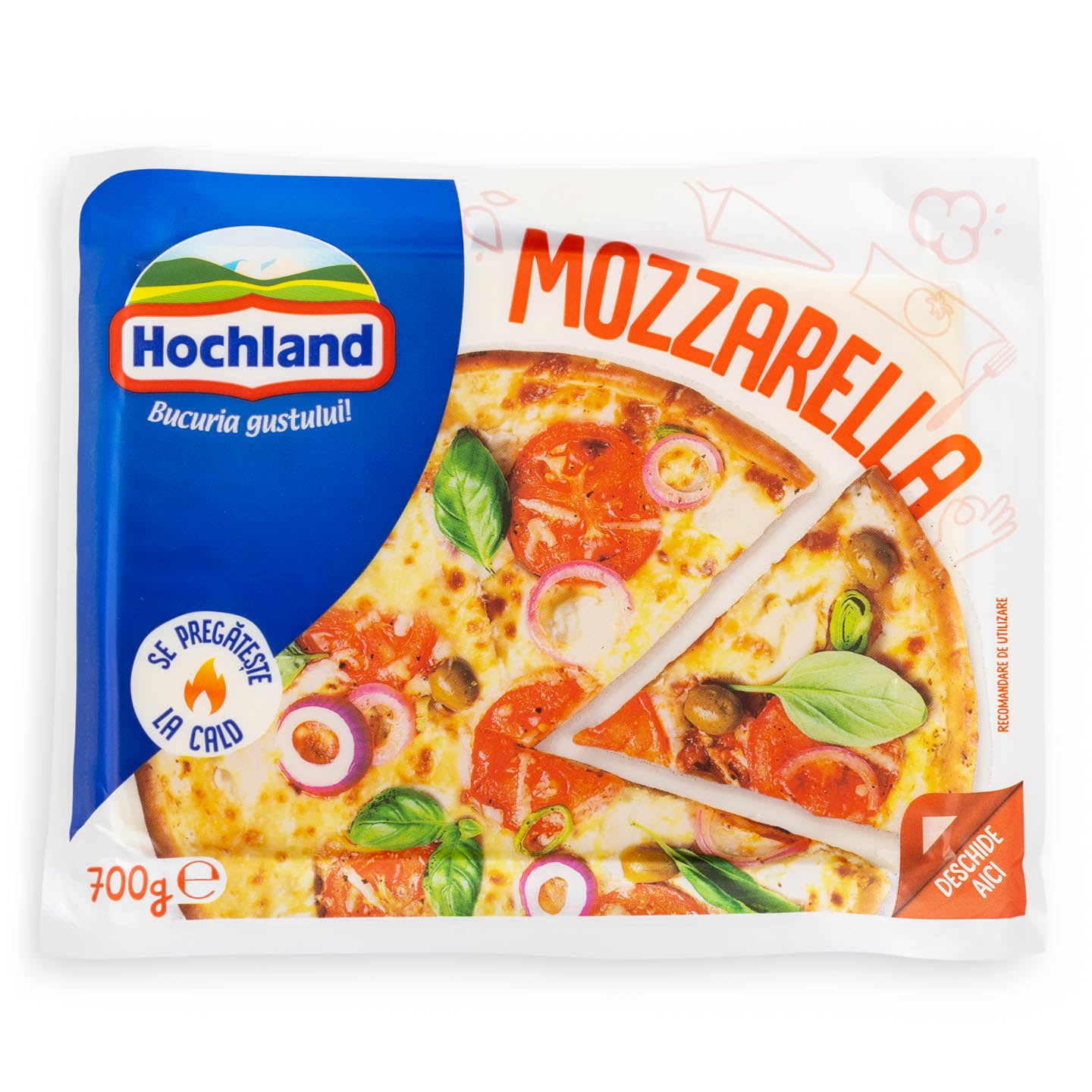 Delicii calde mozzarella Hochland 700g
