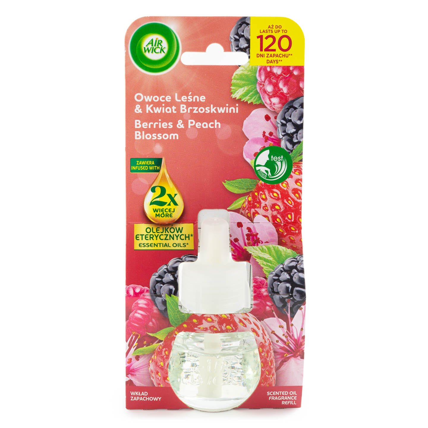 Odorizant rezervă aparat electric Fructe de Pădure și Piersici, Airwick 19ml