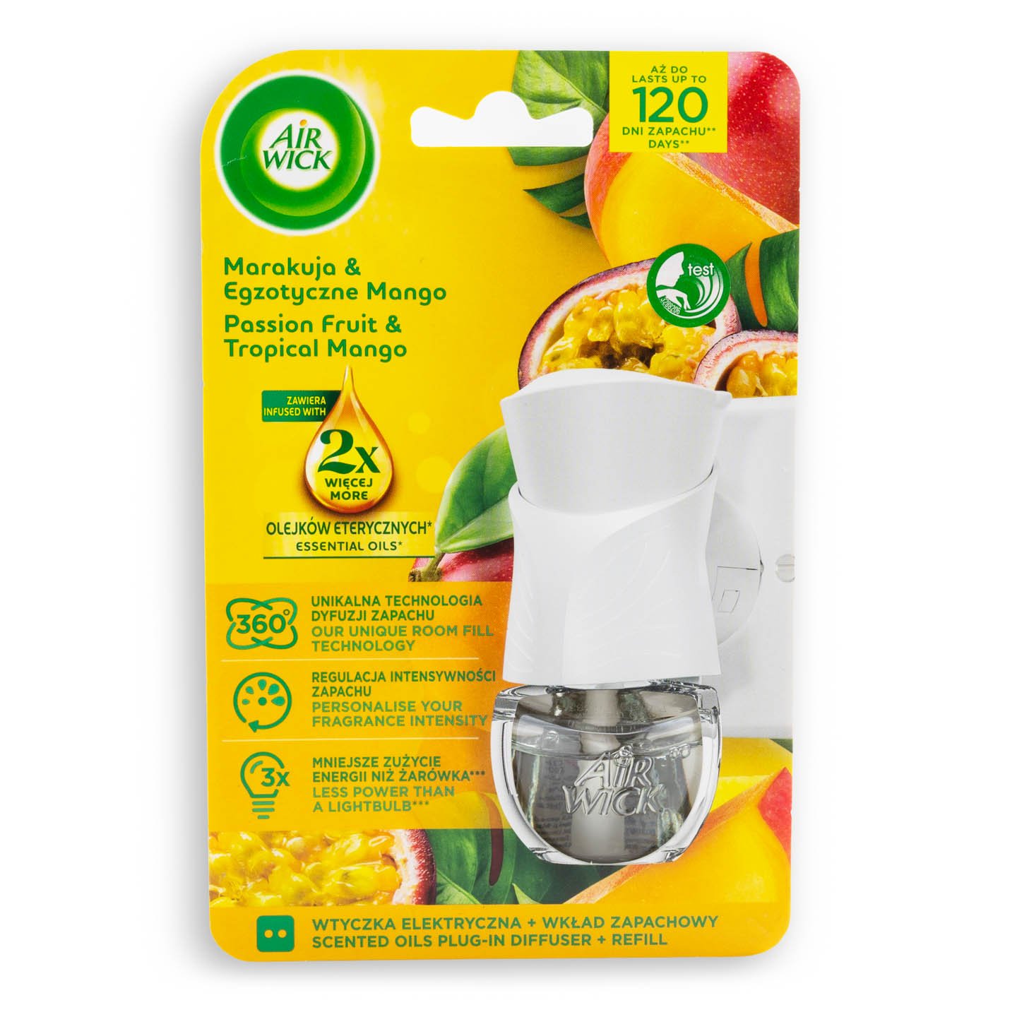 Odorizant rezerva pentru aparat electric Fructul Pasiunii si Mango, Airwick 1buc.