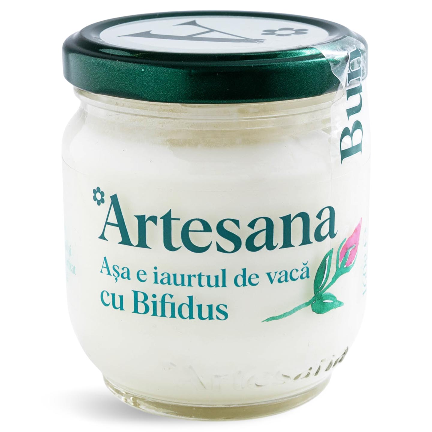 Iaurt natural din lapte de vacă cu bifidus Artesana 3% grăsime 160g