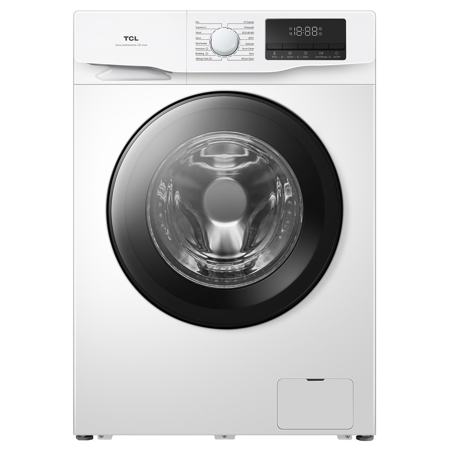 Mașină de spălat rufe TCL FF0812WA0, 8 kg, 1200 RPM, Clasa A, 16 programe, Alb