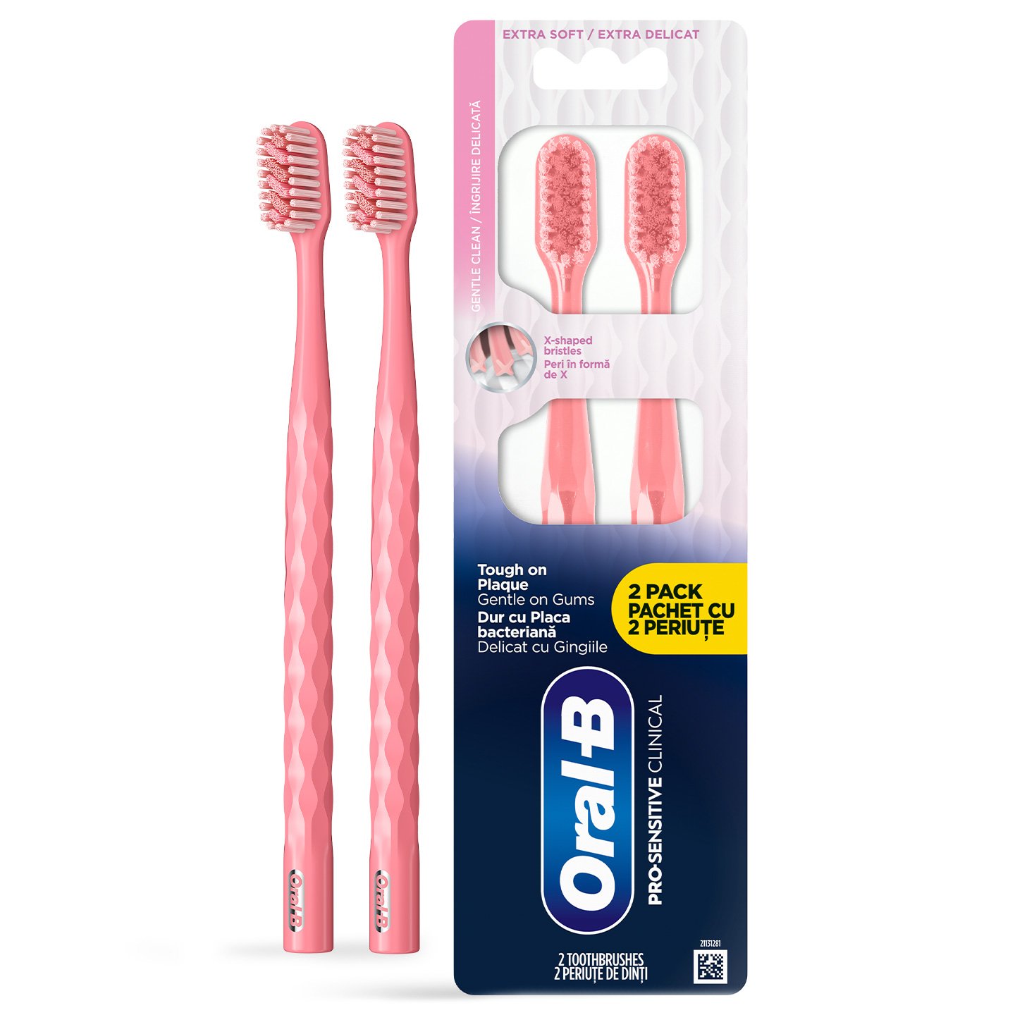 Periuță manuală Oral- B Pro Sensi Clinical, peri extra moi, 2buc.