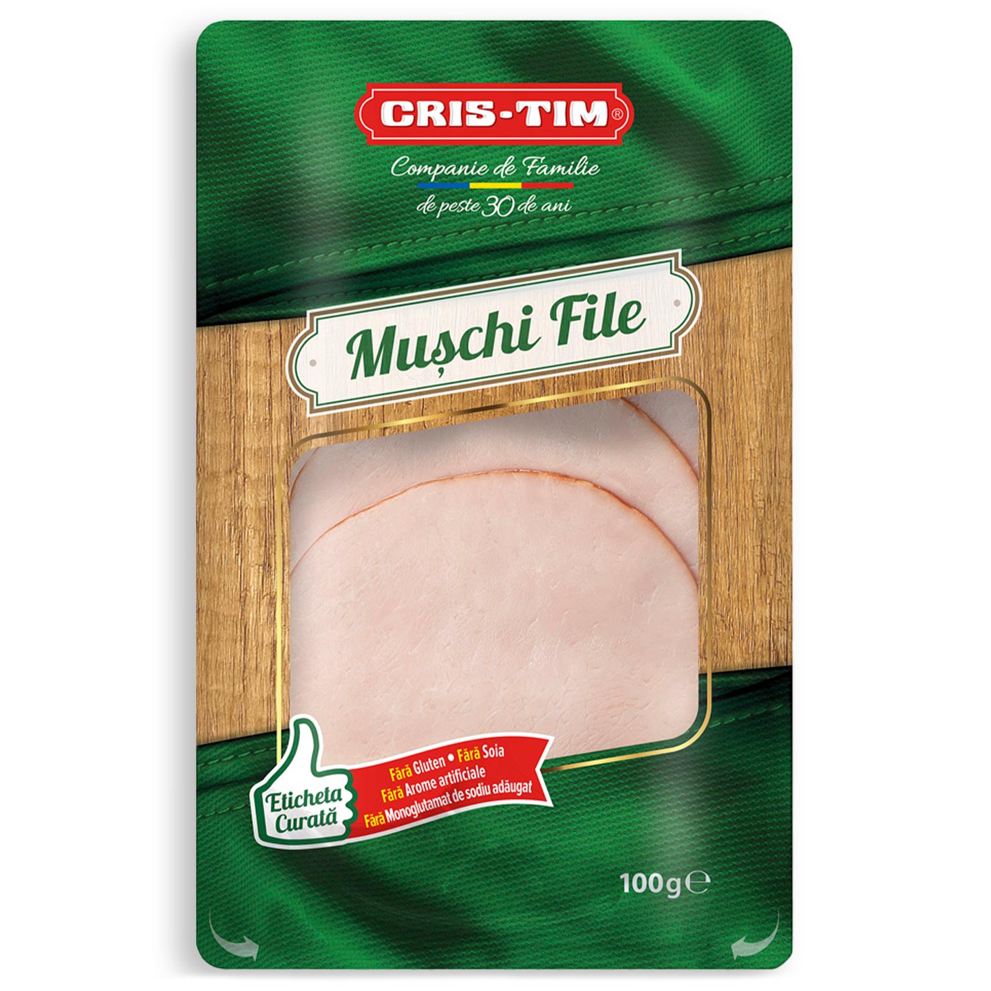 Muschi file afumat Cris-Tim 100g