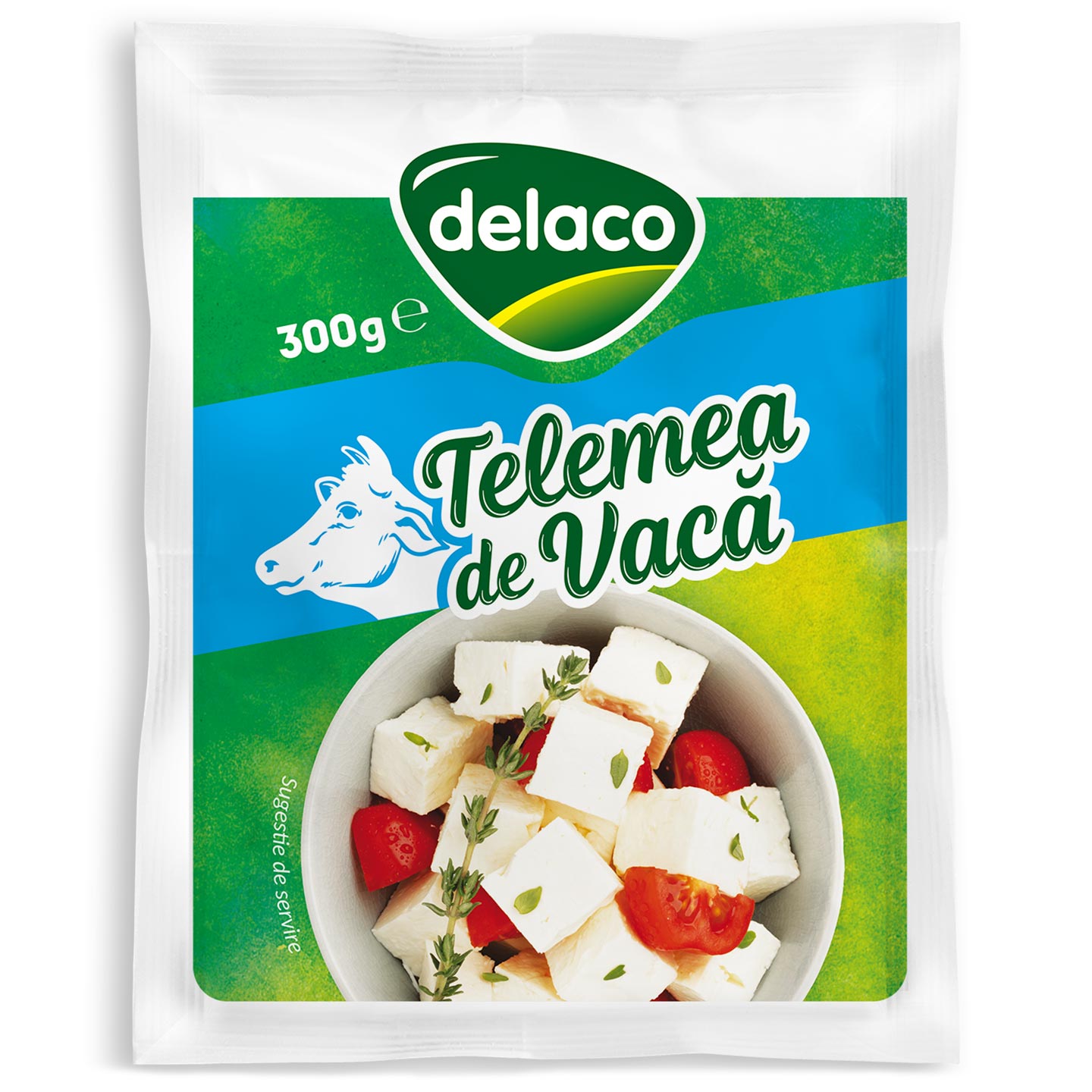 Telemea de vacă Delaco 300g