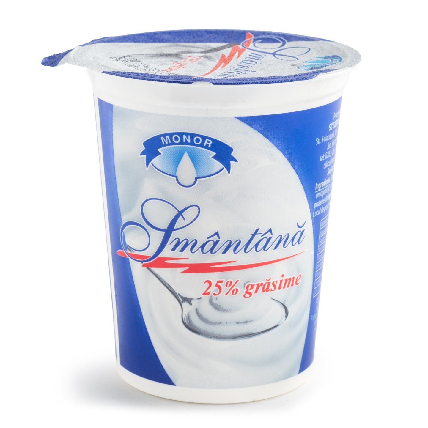 Smântână 25% grăsime, Monor 400g
