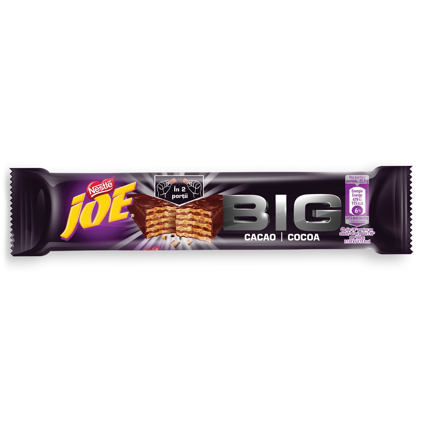 Napolitană cu cremă de cacao / cafea, Joe Big, Nestle 45g