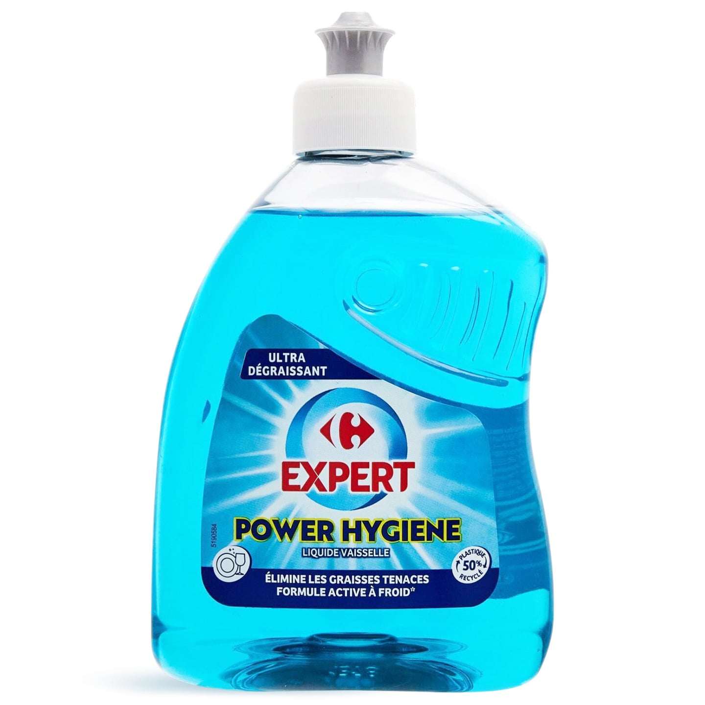 Detergent lichid de vase Carrefour Expert Power Hygiene, 500ml