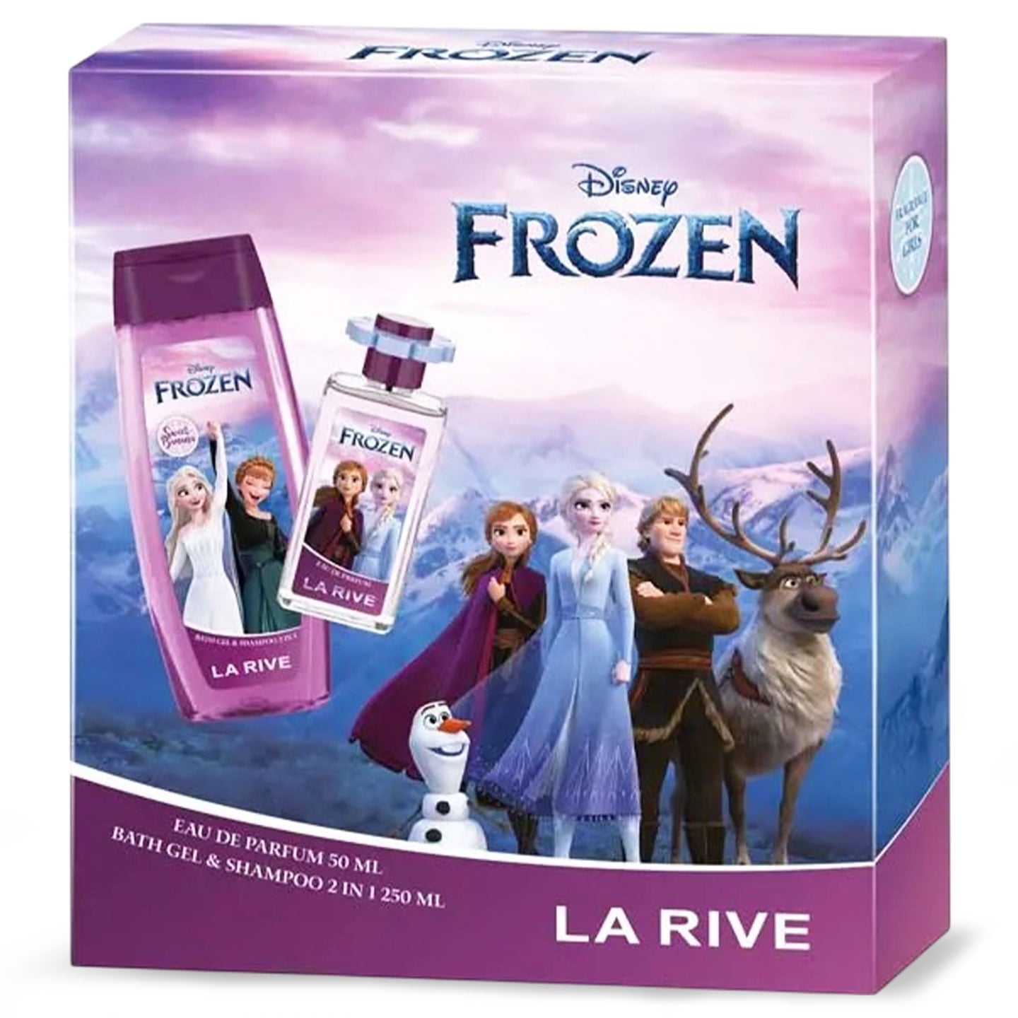 Set cadou Frozen, apă de parfum, 50 ml + gel de duș și șampon 250ml