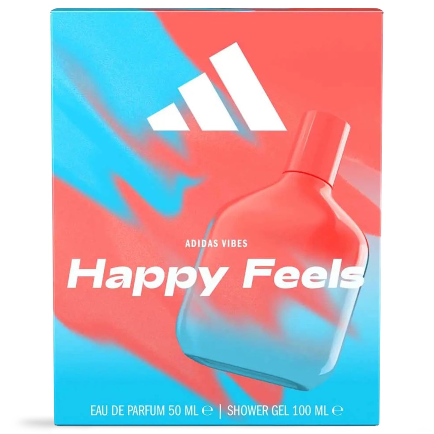 Set Adidas Vibes Happy Feels: apă de toaletă, 50 ml + gel de duș, 100 ml