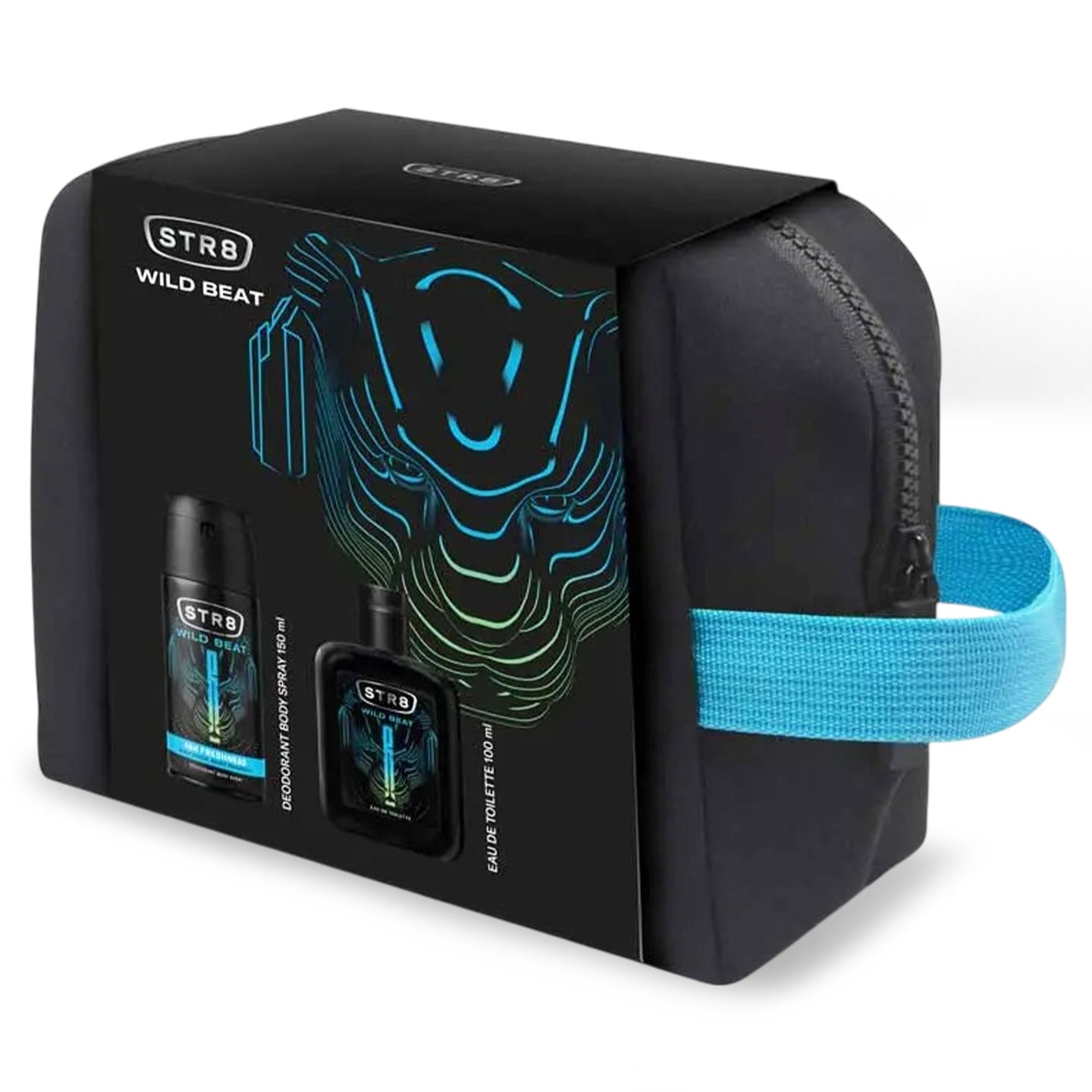 Set cadou STR8, apă de toaletă, 100ml + deodorant spray, 150ml + borsetă