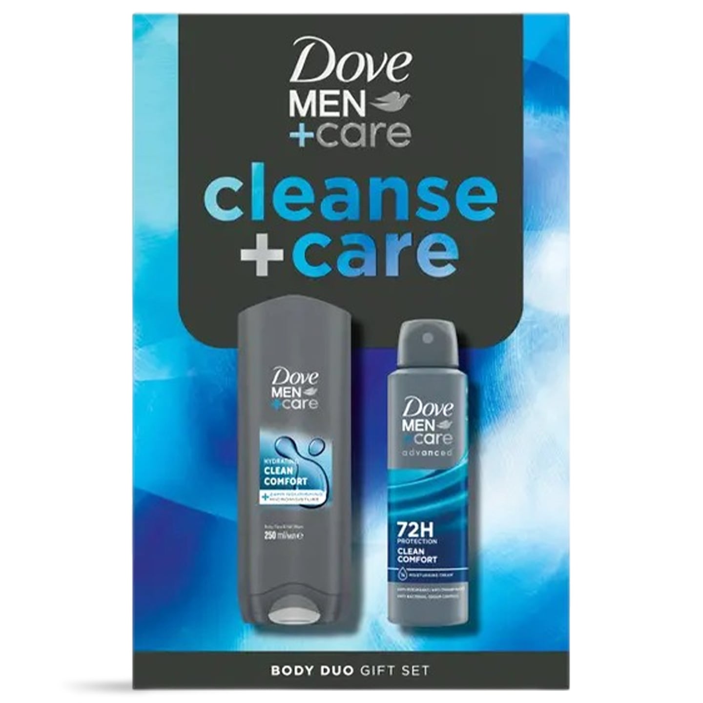 Set cadou Dove Men+Care, gel de duș, 250ml +deodorant spray, 150ml
