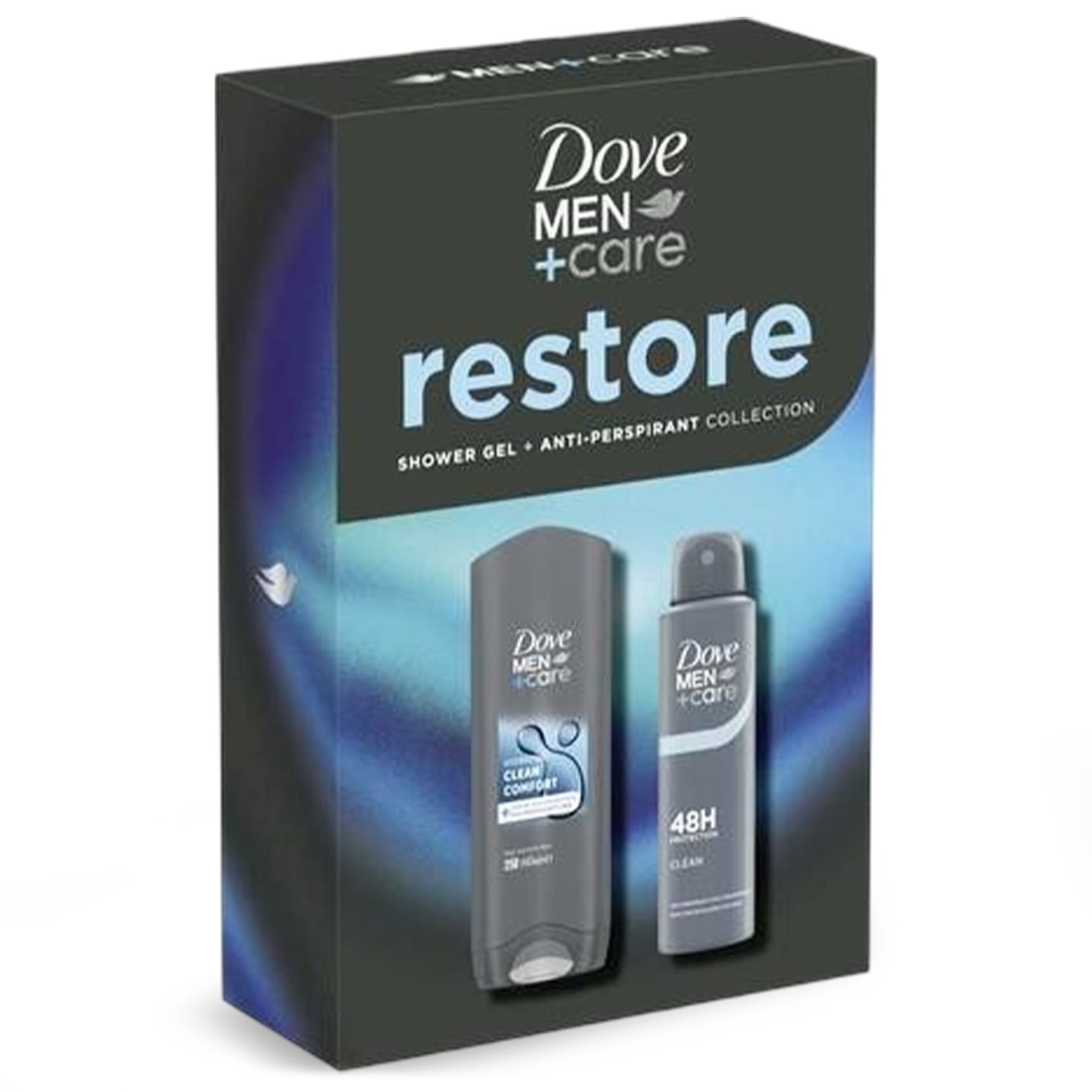 Set cadou Dove Men+Care, gel de duș, 250ml + deodorant stick, 150ml