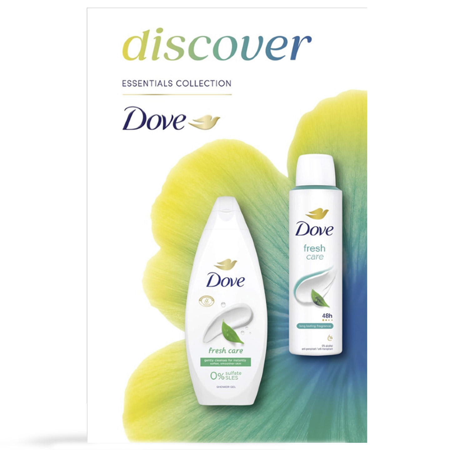 Set cadou Dove, gel de duș, 250ml + deodorant 150ml