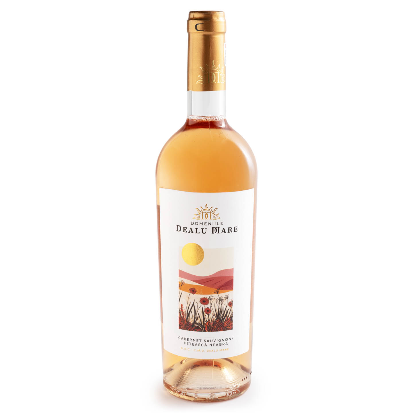 Vin Cabernet Sauvignon&Fetească Neagră Domeniile Dealu Mare rose sec 0.75L