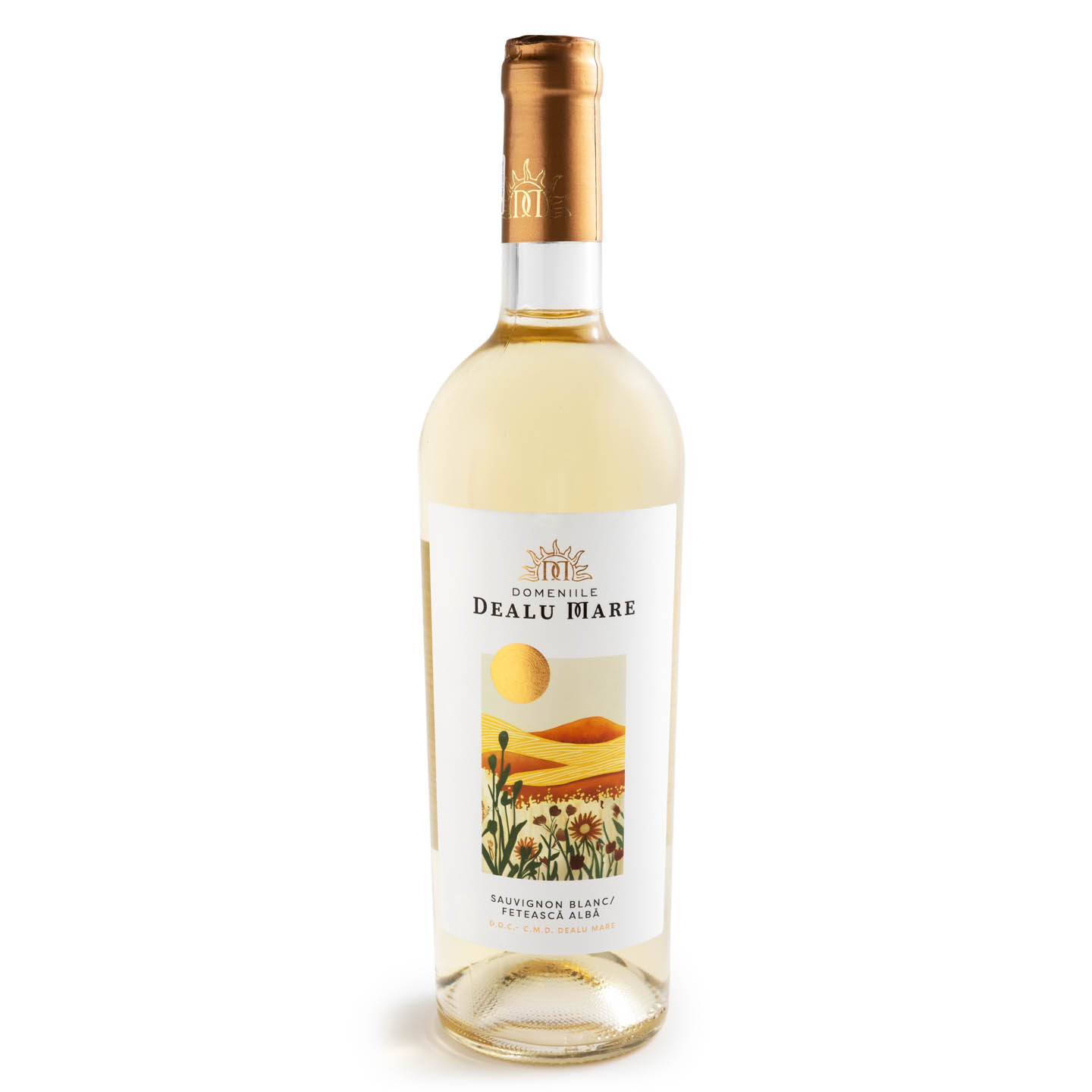 Vin Sauvignon Balnc&Fetească Albă Domeniile Dealu Mare alb sec 0.75L