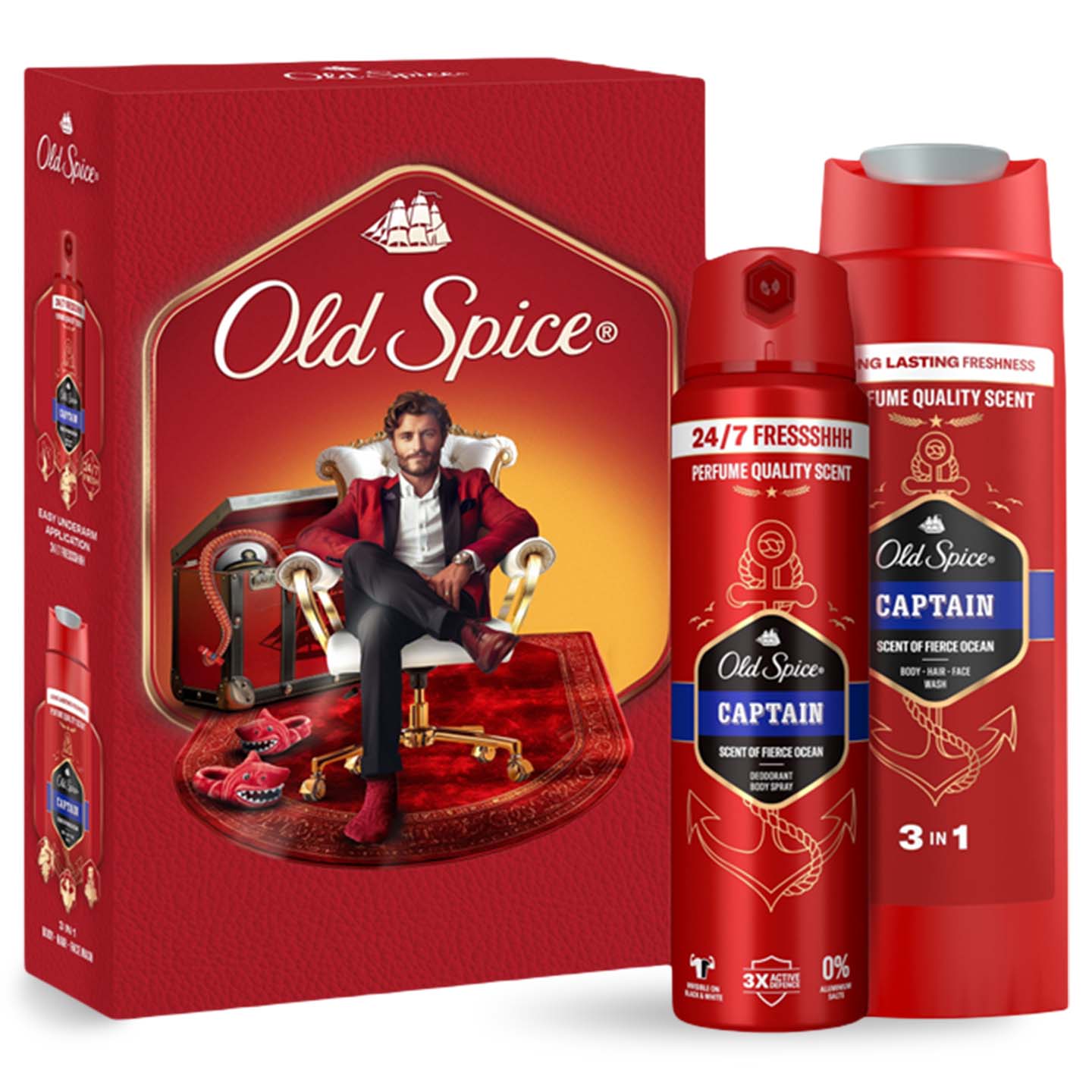 Set cadou Old Spice Gentleman, deodorant spray, 150 ml+ gel de duș, 250 ml