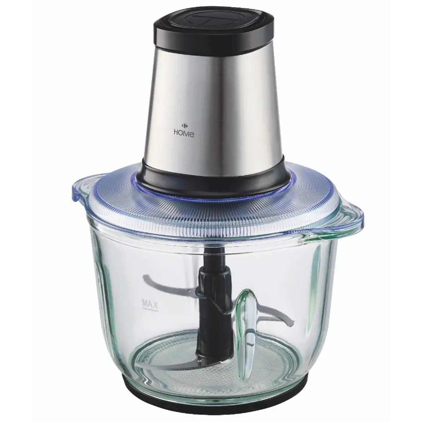 Tocător electric Carrefour Home HMC50012L-25, 2 litri, 500 W, negru / inox