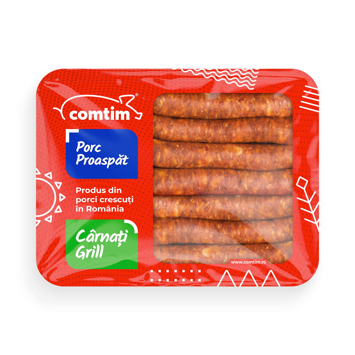 Cârnați pentru grill, Comtim 500g