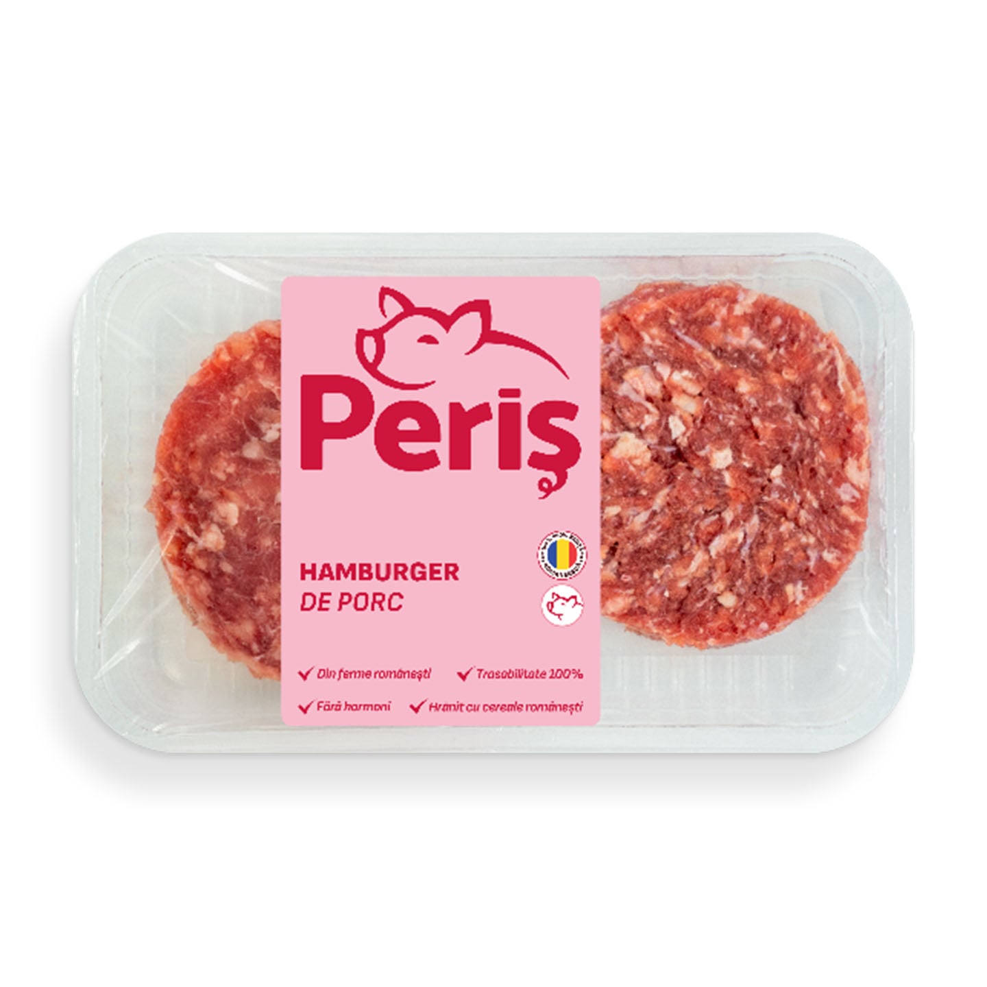 Hamburger de porc, Periș 360 g