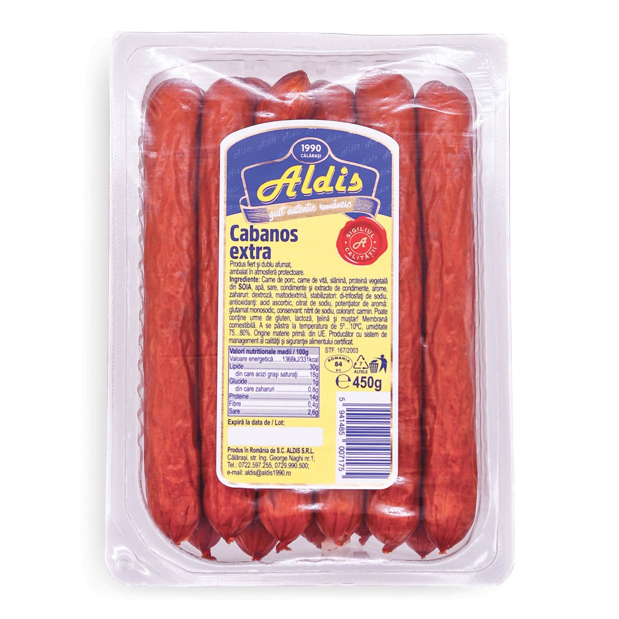 Cârnați Cabanos Aldis 450g 
