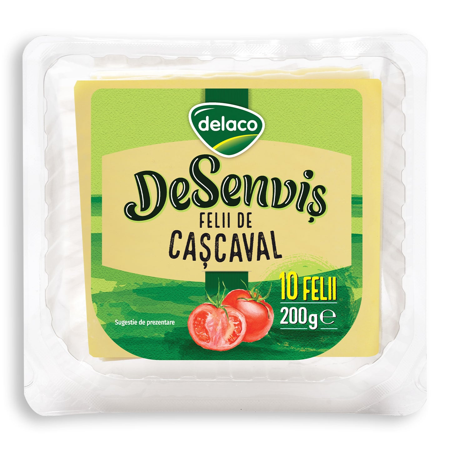 Cașcaval DeSenviș, felii Delaco 200g