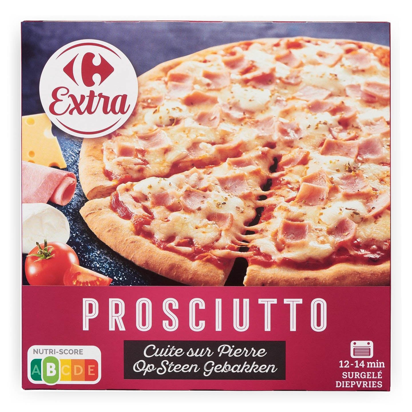 Pizza prosciutto Carrefour 400g