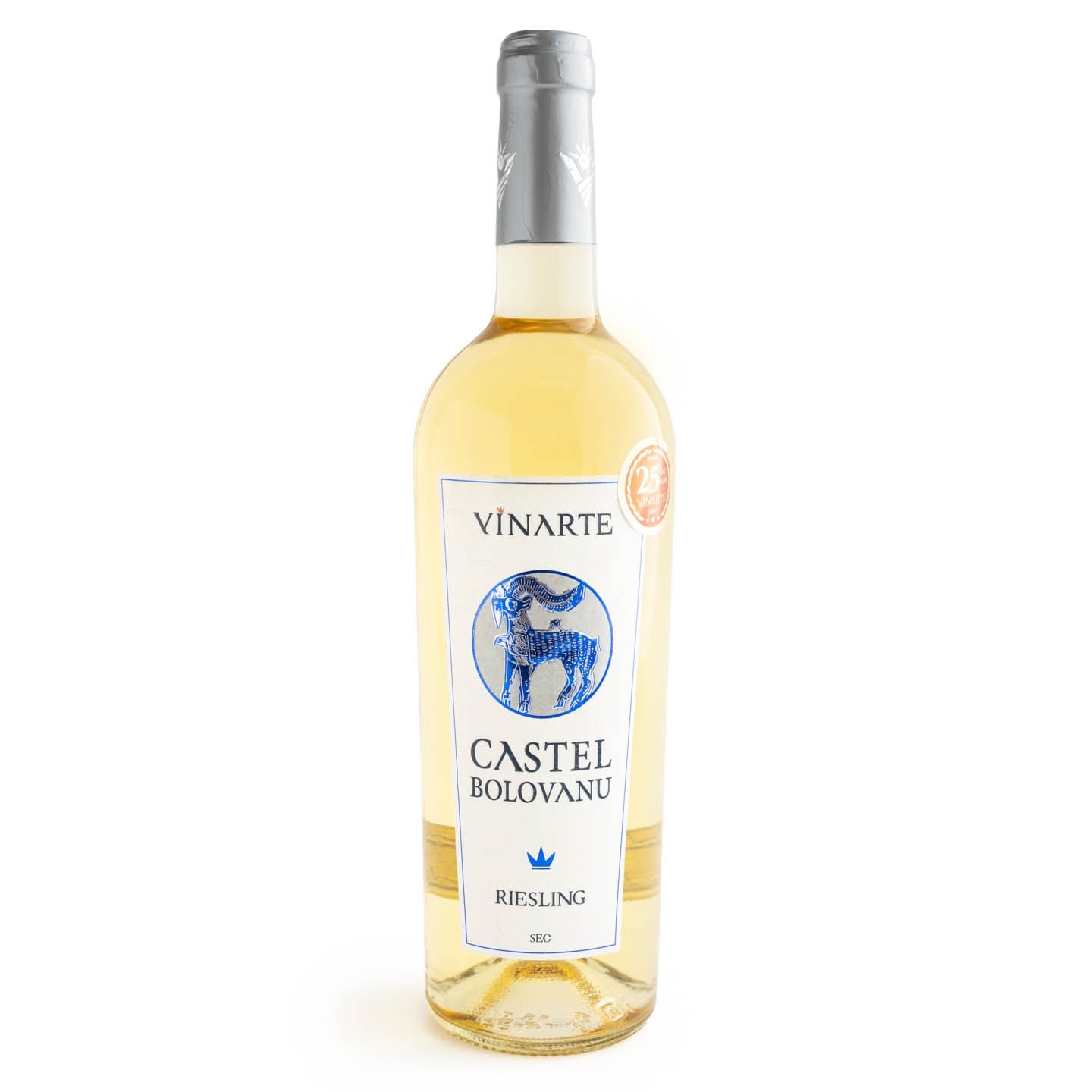 Vin alb Vinarte Castel Bolovanu, Riesling, sec, 0.75L