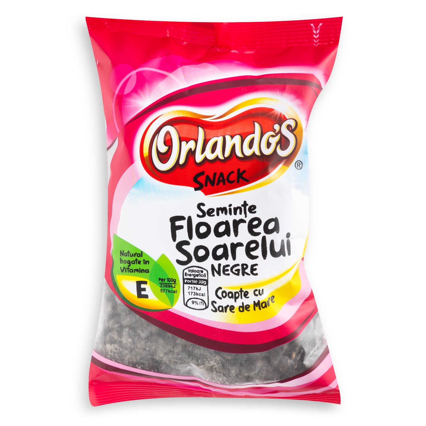 Semințe de floarea soarelui negre cu sare Orlando's 150g 