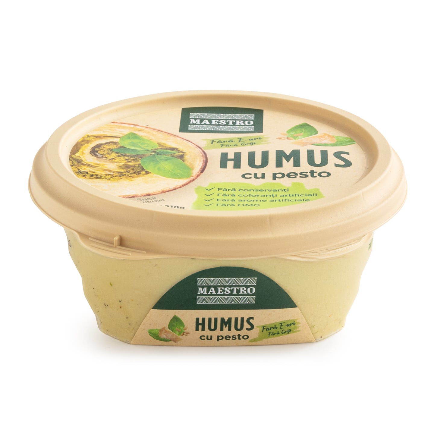 Humus cu pesto / ceapă caramelizată Maestro 210g