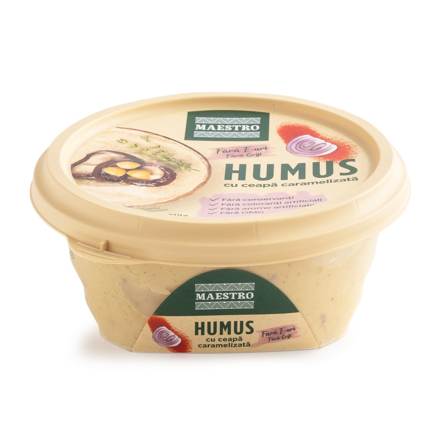 Humus cu ceapă caramelizată Maestro 210g