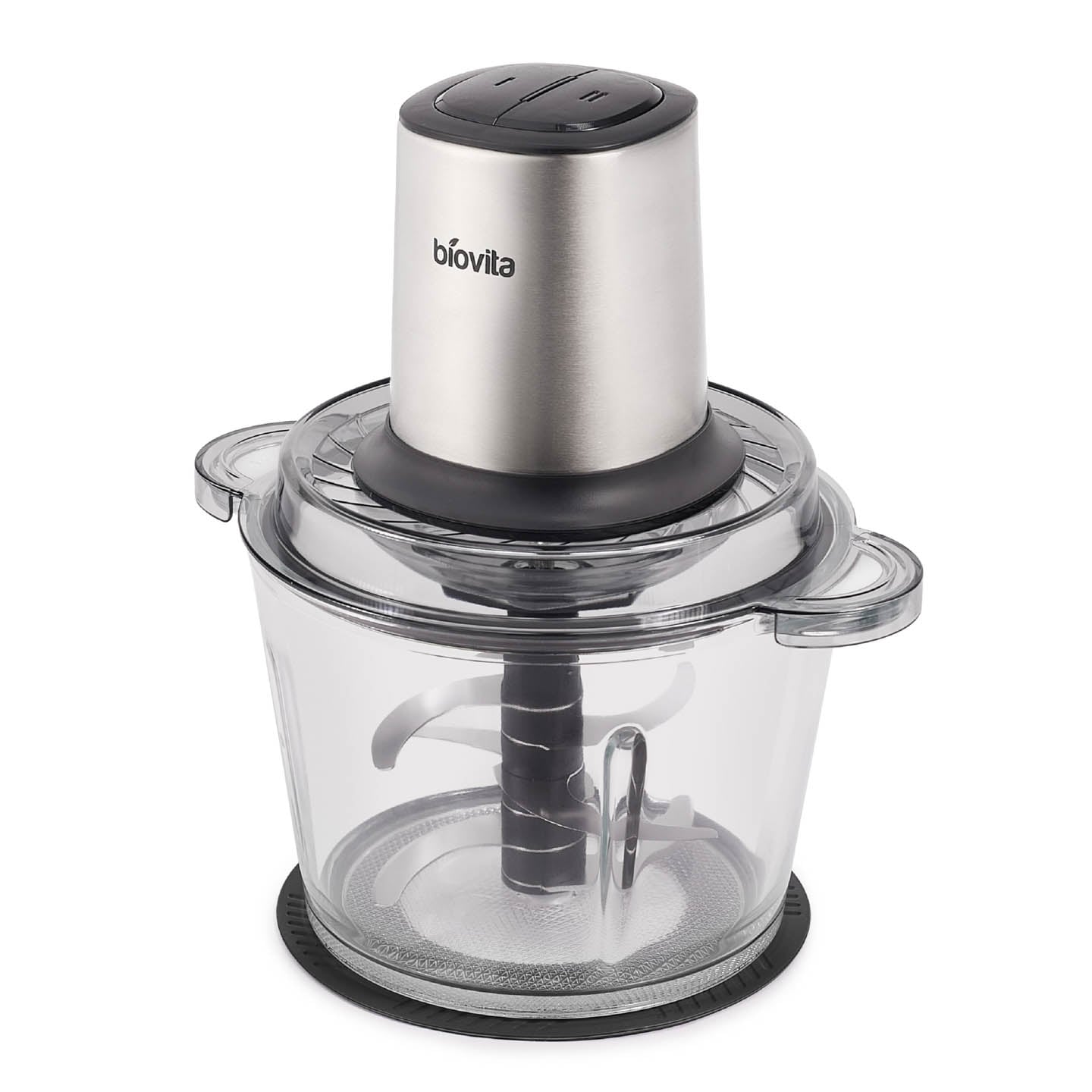 Tocător electric Biovita STORM-GLASS-3L, 3 litri, 2 viteze, 500 W, negru / argintiu