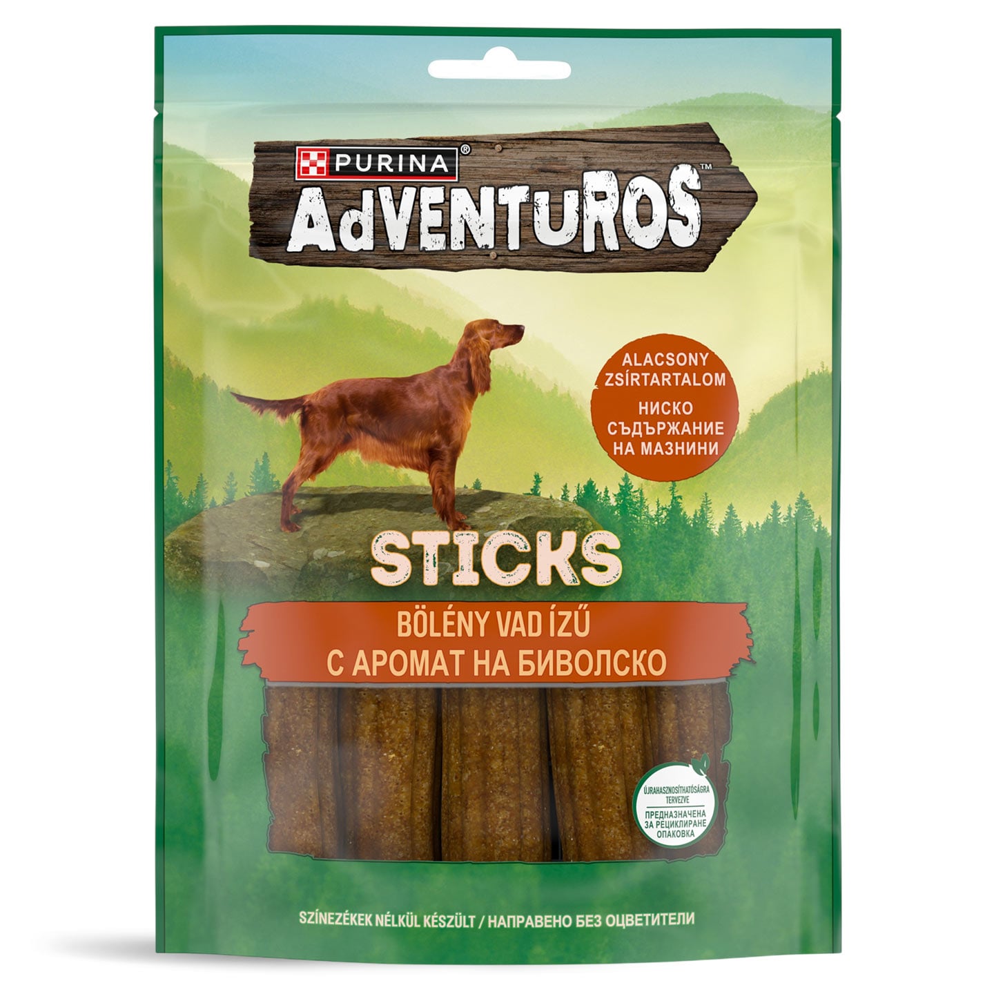  Recompense pentru câini sticks Adventuros Purina 6x120g 