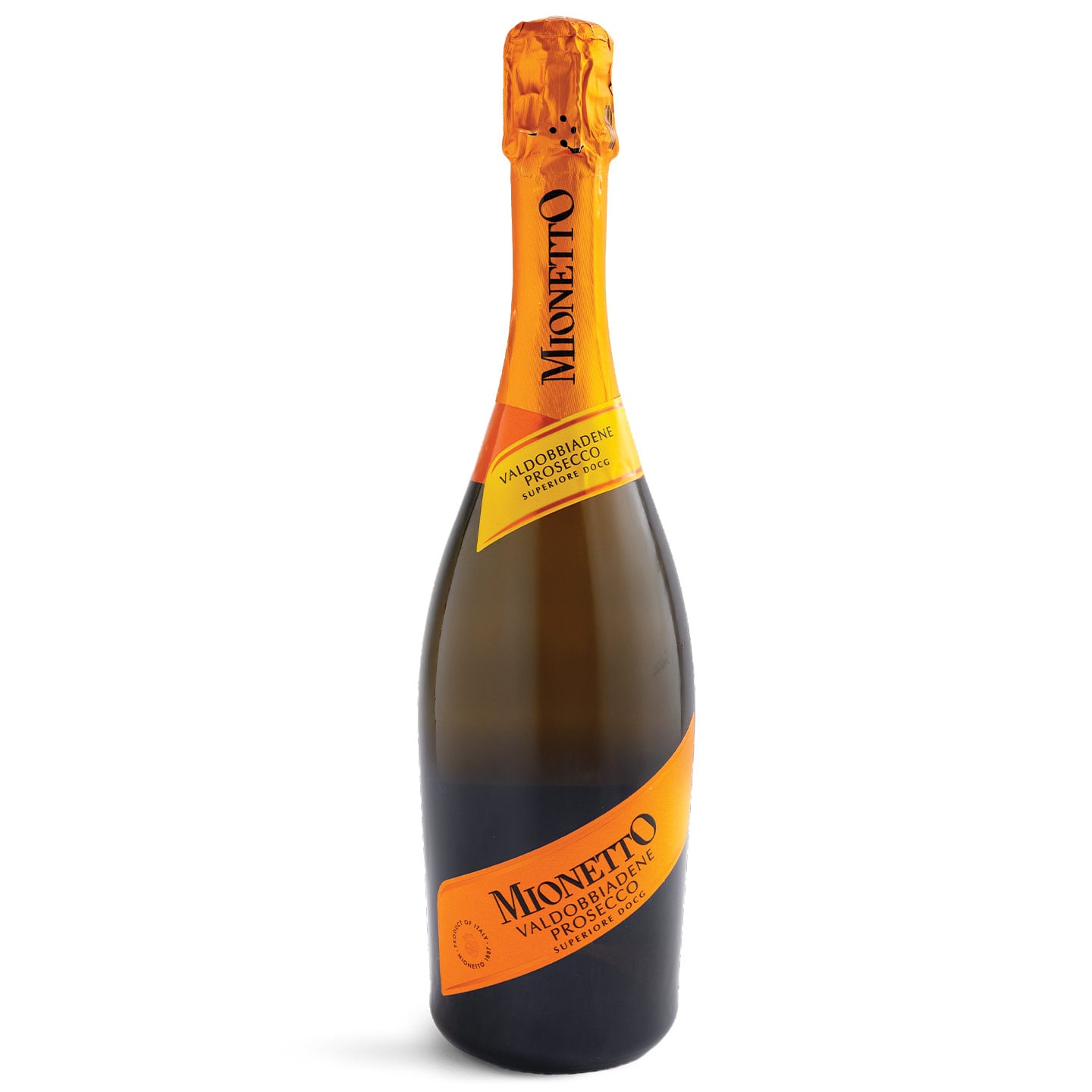 Prosecco D.O.C.G. Valdobbiadene Yellow, Mionetto Superiore extra dry, 0.75 L