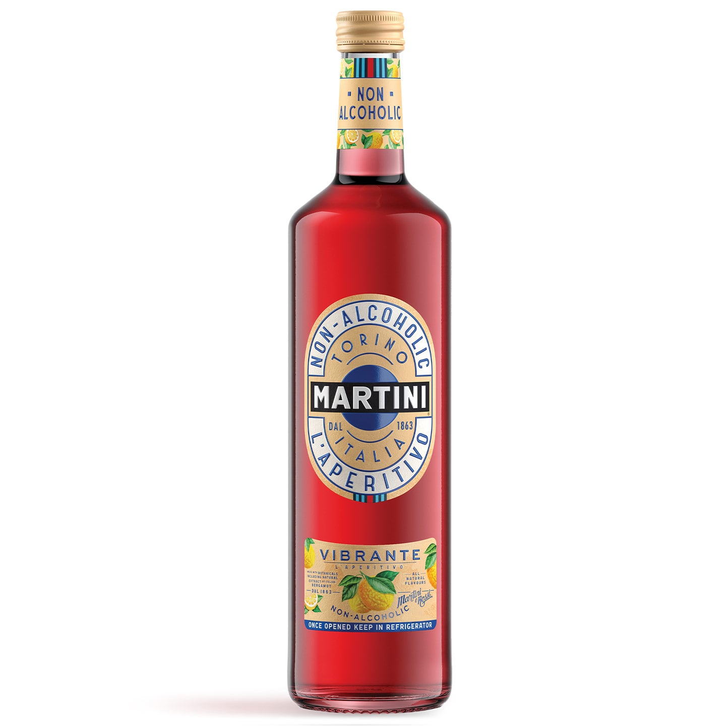 Aperitiv fără alcool, Martini Vibrante, 0.75L 