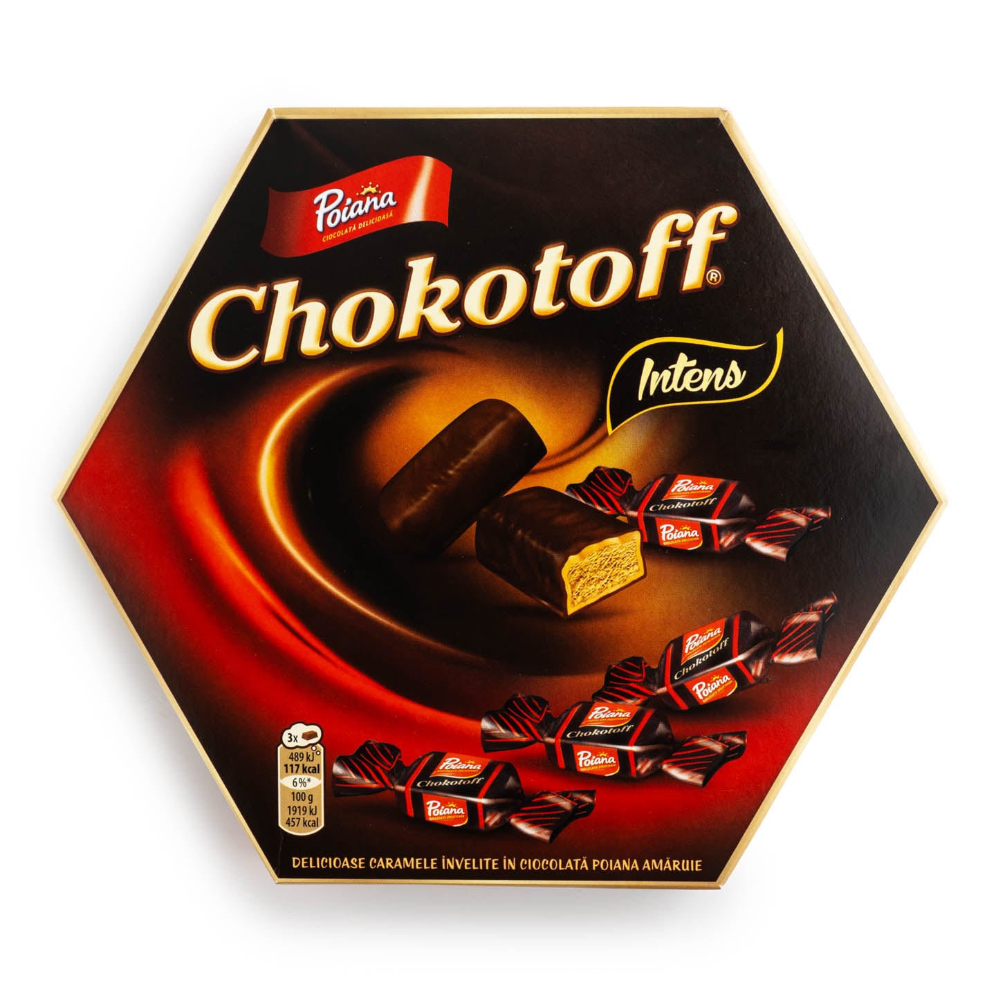 Bomboane de ciocolată Intense / Original Poiana Chokotoff 221g
