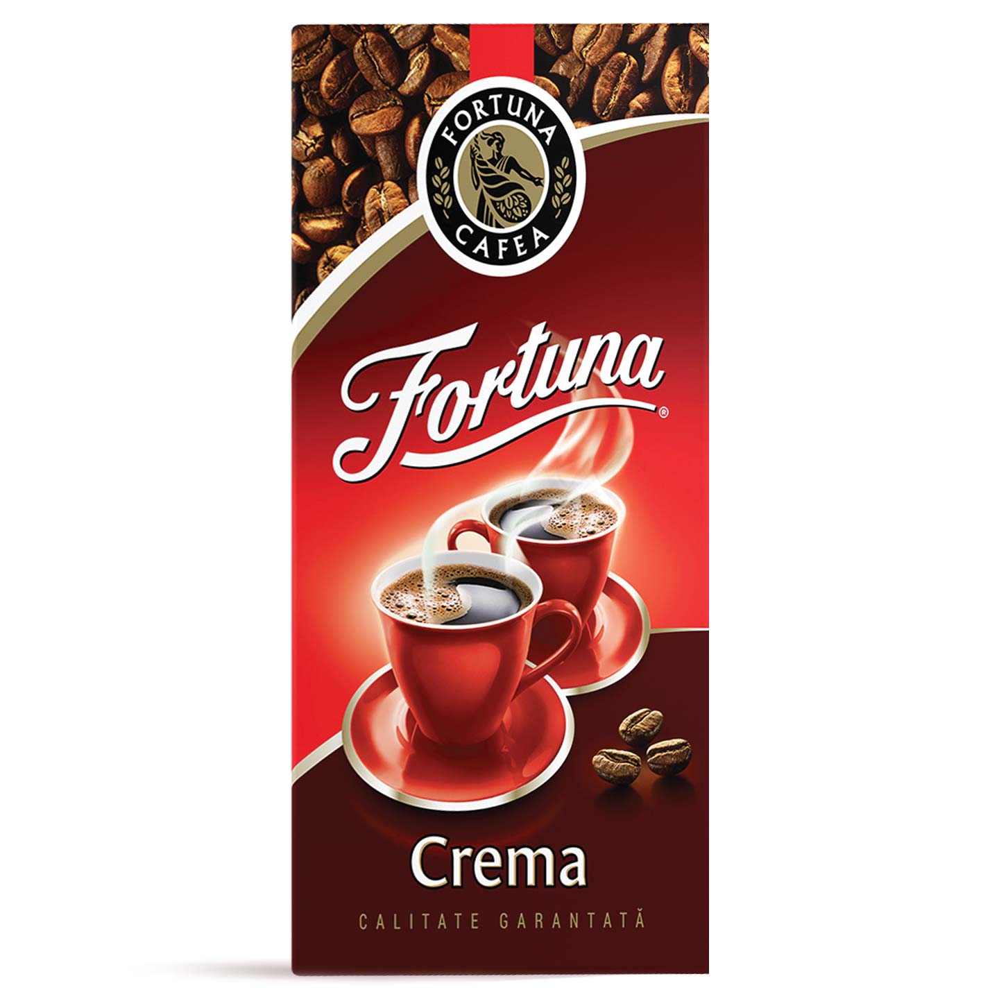 Cafea prăjită și măcinată, Crema Fortuna 250g 