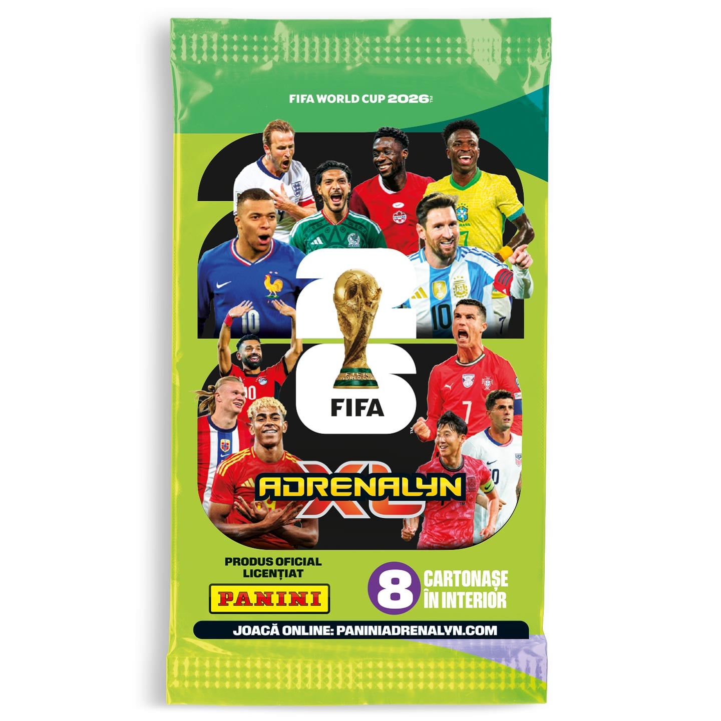 Pachet FIFA World Cup 2026 Adrenalyn XL, Panini 8 cartonașe