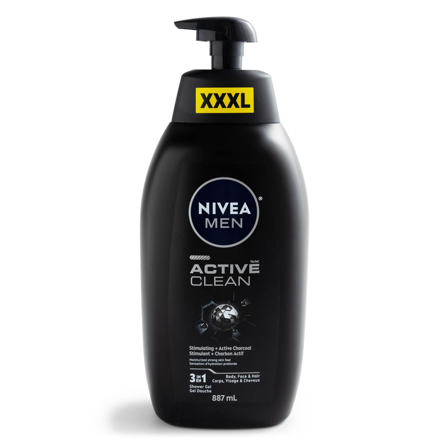 Gel de duș Active Clean Nivea Men XXXL, 887ml