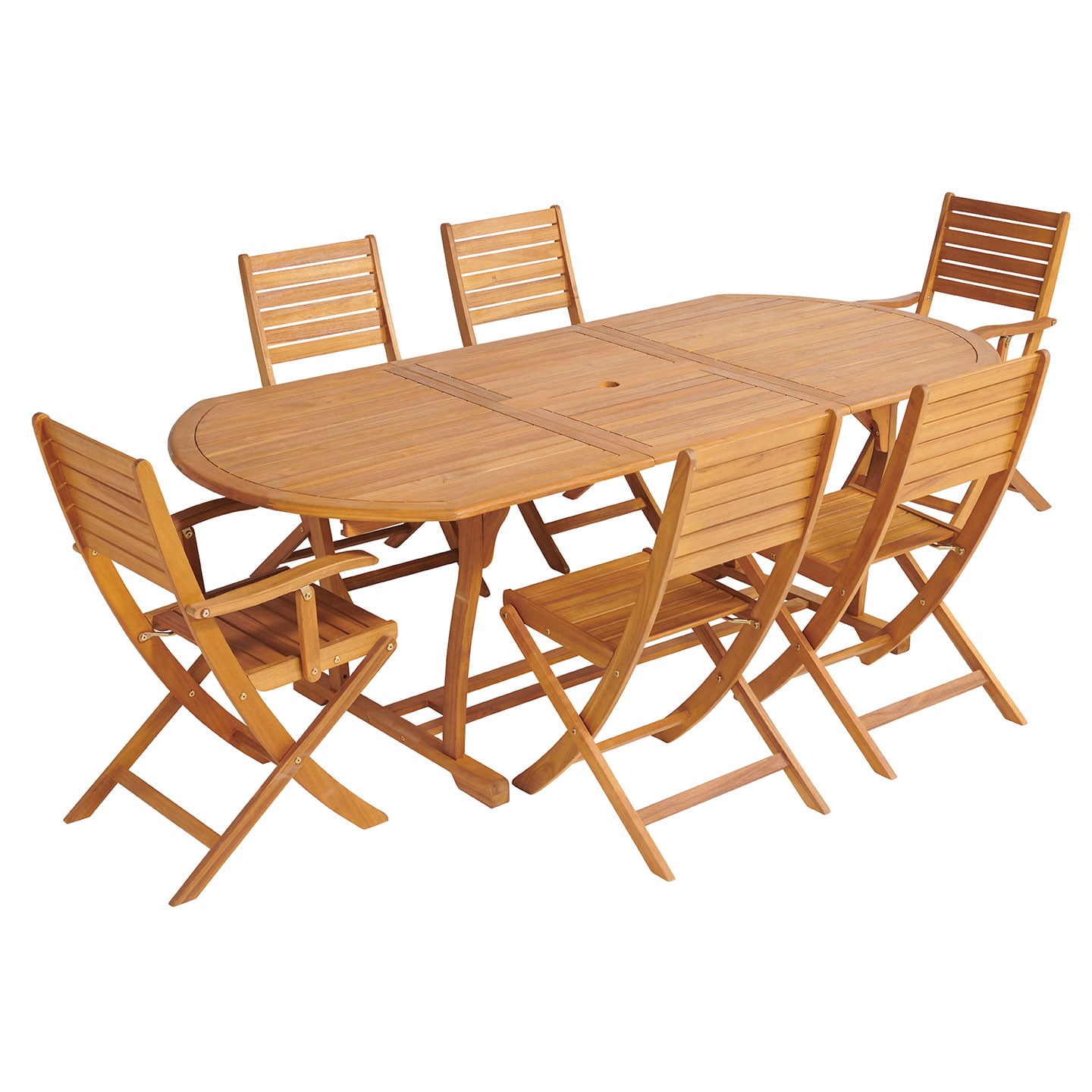 Set masă cu 6 scaune Bali, Carrefour