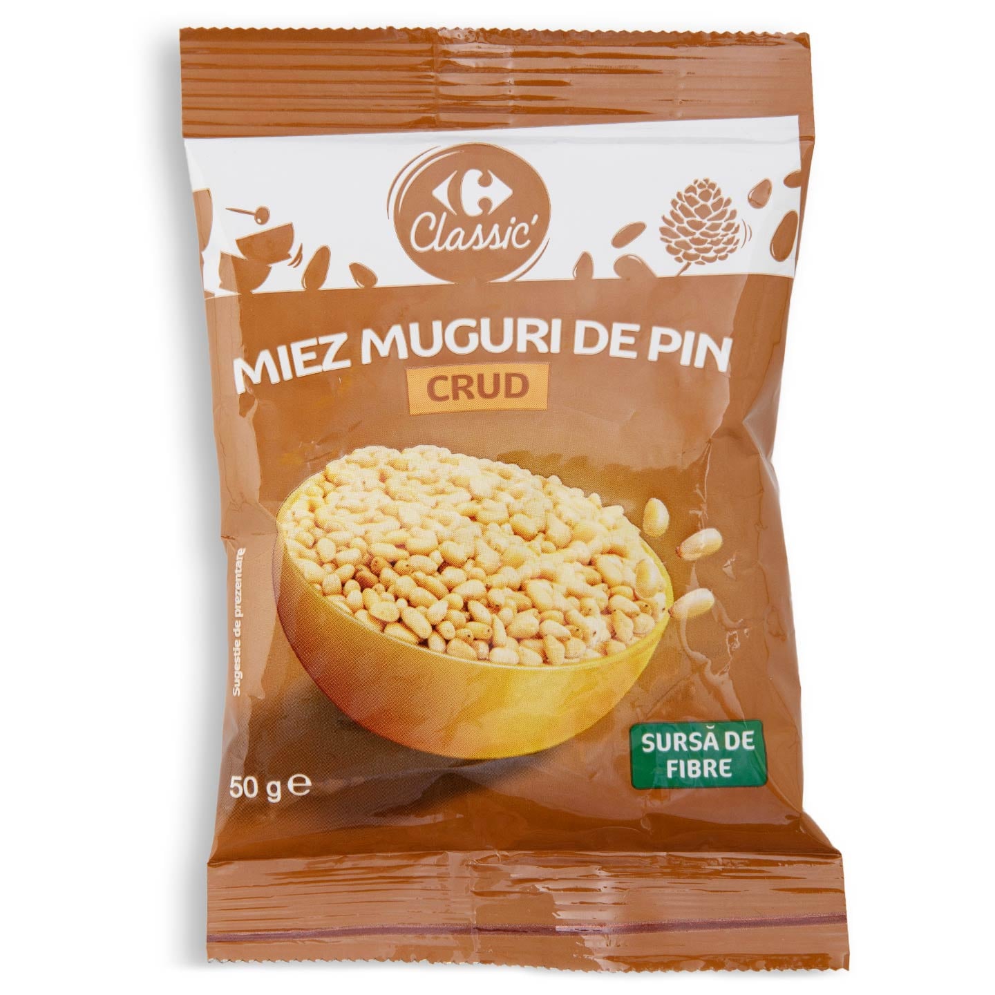 Miez muguri de pin, crud Carrefour Classic 50g
