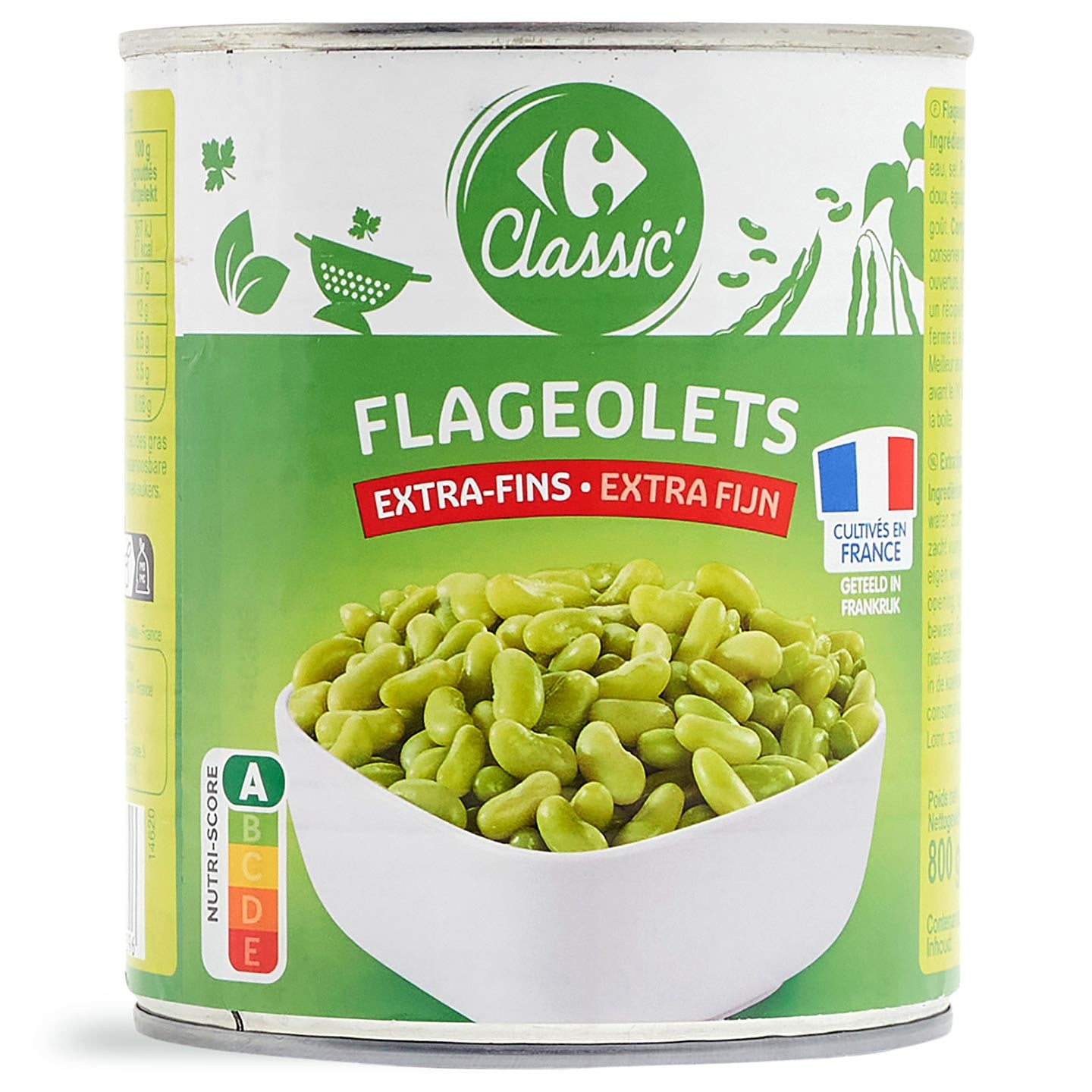 Fasole Flageolet Carrefour Classic 530g