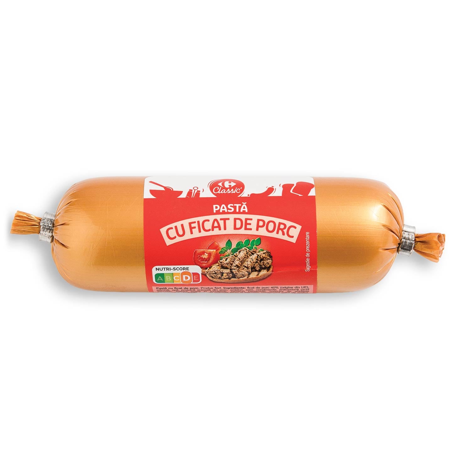 Pasta cu ficat de porc / pui Carrefour Classic 150g 