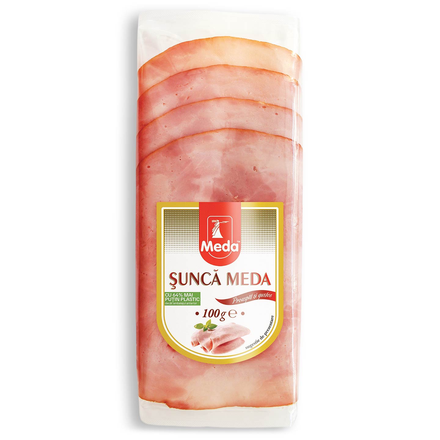 Șuncă feliată Meda 100g