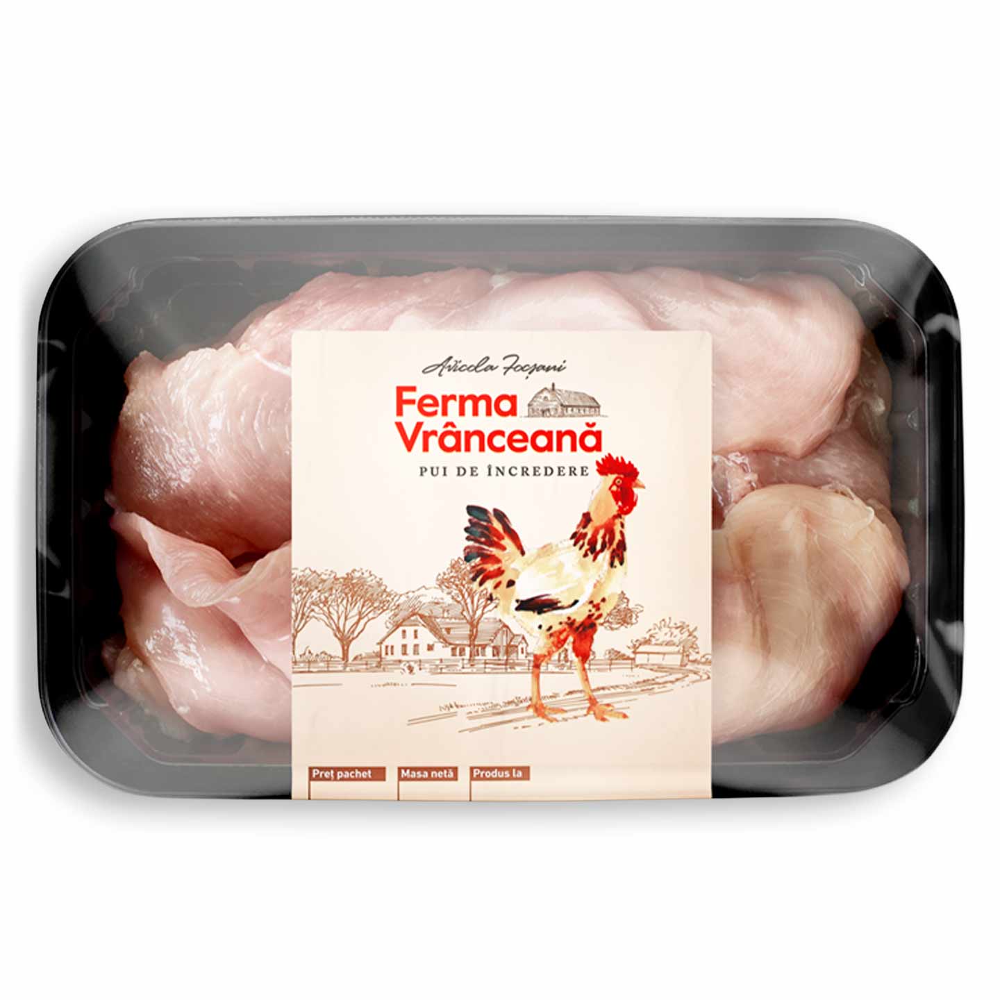Piept de pui dezosat feliat Ferma Vrânceană, per 100g