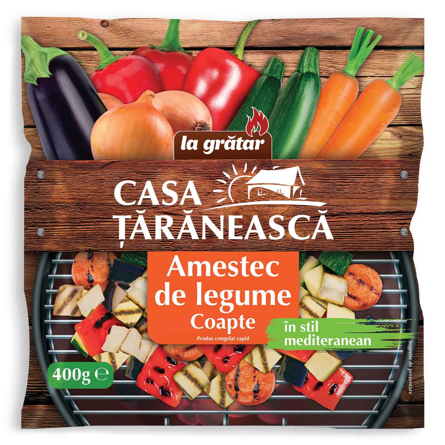 Amestec de legume coapte Casa Țărănească  400g