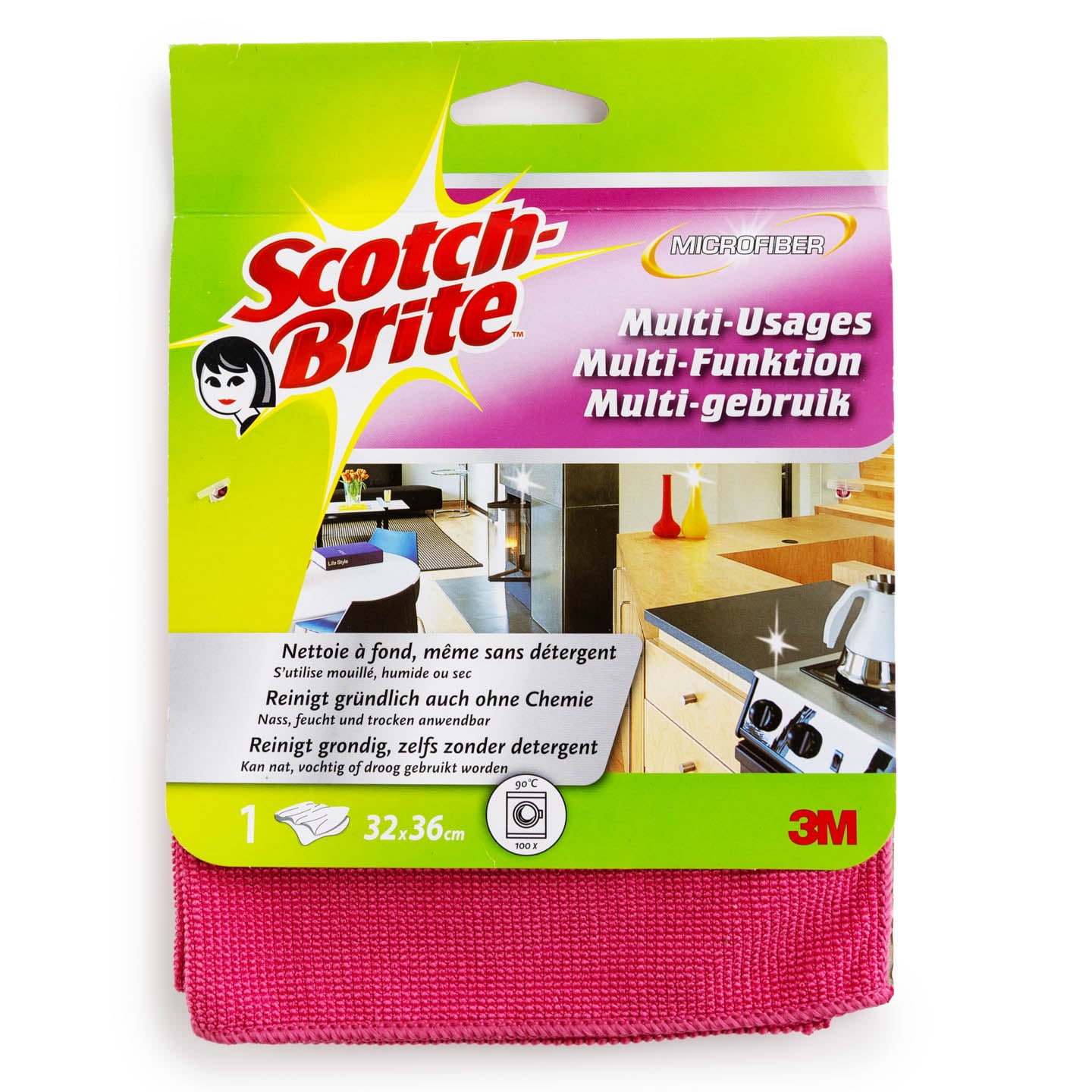 Lavetă din microfibră pentru uz general, Scotch Brite, 1 buc.