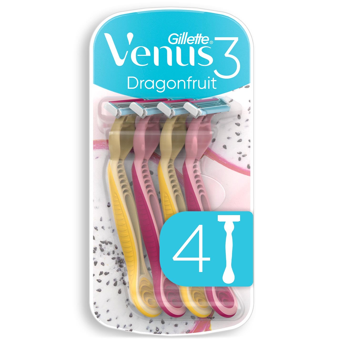 Aparat de ras unică folosință Gilette Venus 3, pentru femei, 4buc diverse sortimente
